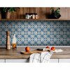 Homeroots 5 x 5 in. Teal Taupe Sia Removable Peel & Stick Tiles 400226